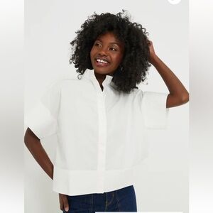 Tuckernuck White Trapunto Stitch Sofia Shirt